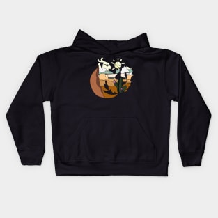 Desert Summer Dragon Kids Hoodie